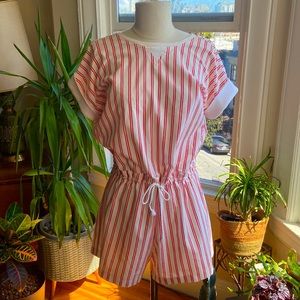 Vintage Candy Striped 80’s Romper
